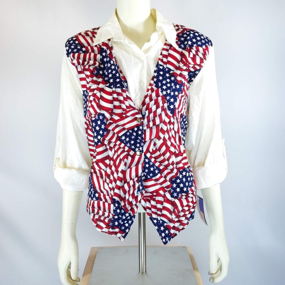 Rhymes American Flag Shirt Vest Combo